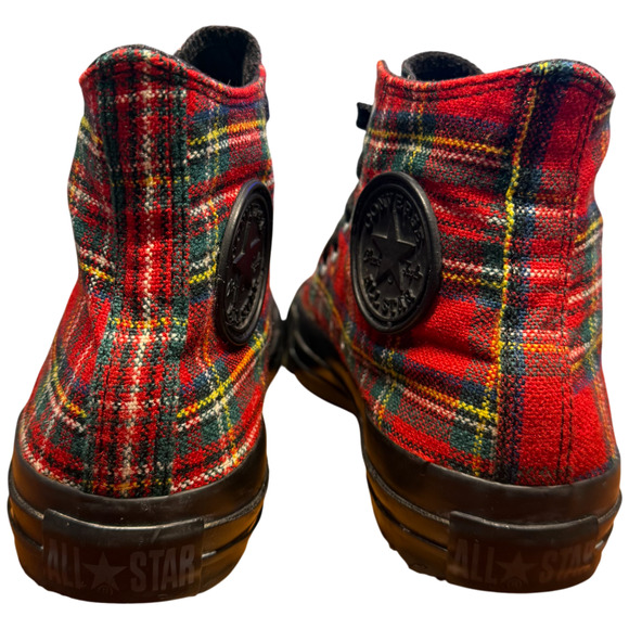 Converse Chuck Taylor All Star W7/M5 Tartan Plaid Tartan Plaid Xmas Sneakers - Picture 7 of 16